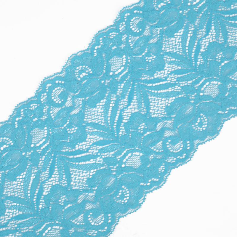 Elastischer Spitzenbesatz, Blumenträger, Kleid, Rock, Kleidung, Dekoration, DIY-Kunsthandwerk himmelblaue