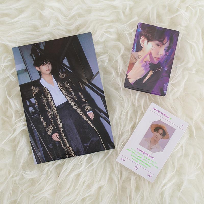 54 Stück Nicht-repetitive Bts Fotokarten Lomo Karten 2022 Tischkalender Geschenk Sammlung für Bts Fans V