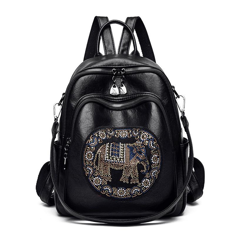 Neuer bestickter Jixiang Rucksack High-End Bügel-Reiserucksack Multifunktionale Schultasche für Damen