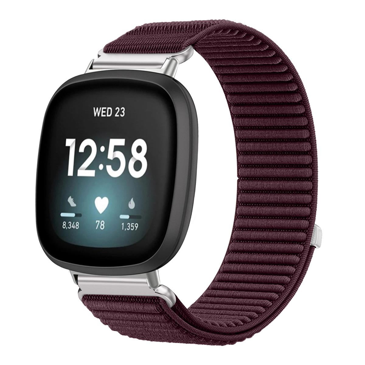 Nylon-Uhrenarmband für Fitbit Versa 4/3 Armband Sportarmband Handgelenkband Ersatz für Fitbit Versa 2/1 Smartwatch atmungsaktives Armband for versa 2 1