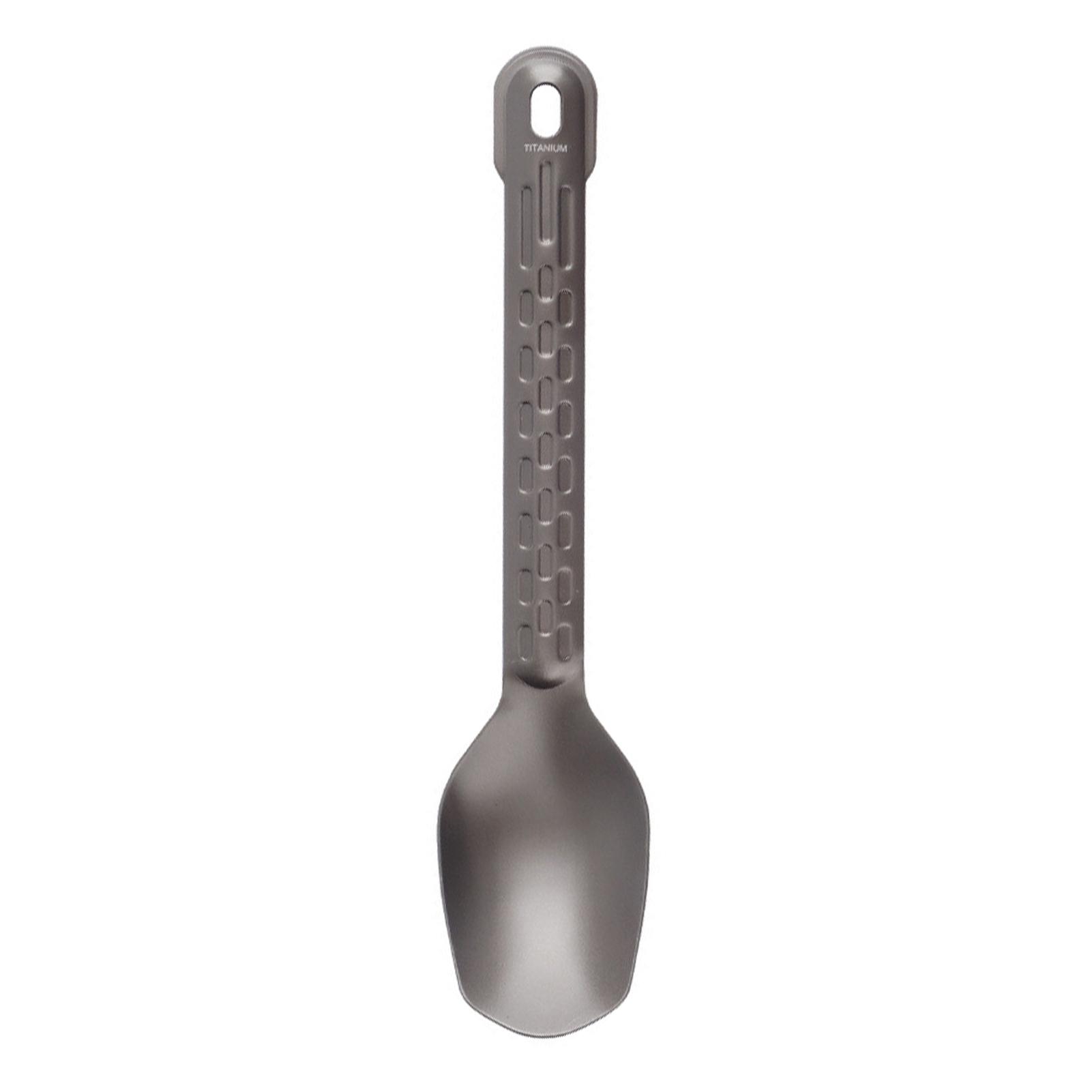 Titan-Löffel, leichter Esslöffel, Besteck, Besteck für Zuhause, Outdoor, Camping, Wandern, Rucksackreisen, Picknick Spoon