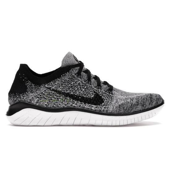 Nike Free RN Flyknit Weiß Schwarz Herren Sneaker 942838-101 EU 42 armee grüne