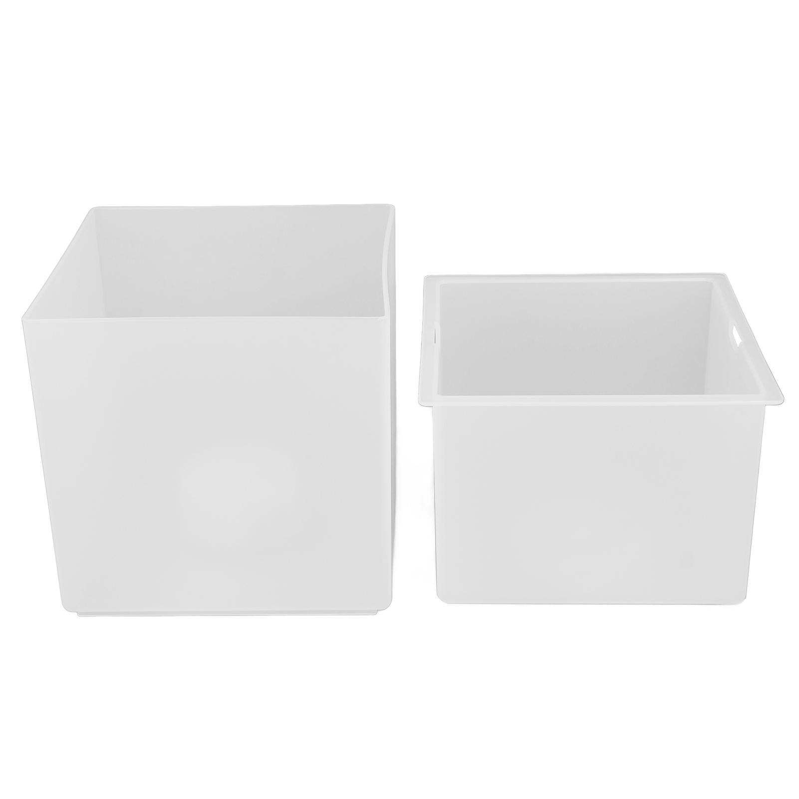 LED Eiswürfelbehälter 3,5 l Großes Fassungsvermögen IP65 Wasserdicht Quadratisch 2-lagig für Champagner Getränke Bier KTV