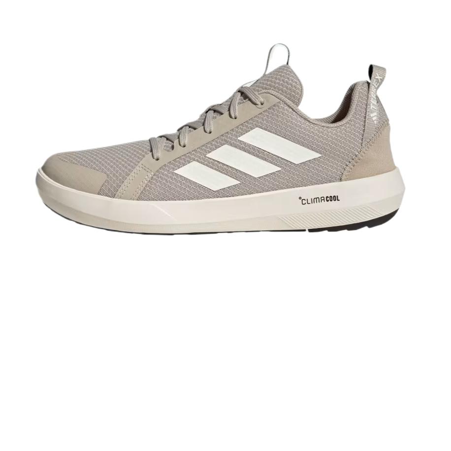 Adidas Terrex Boat ClimaCool Mode Bequem Trendig Minimalistisch Atmungsaktiv Niedrig geschnitten Wanderschuhe Unisex Wanderschuhe Weiß Braun JI3501 44 white