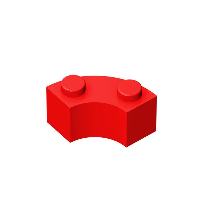 50g/64 Stück 3063 Gebogener Baustein Moc Farbige Zubehörteile Kompatibel mit Brick DIY Kinderspielzeug Montagespielzeug Geschenkbox 50g--64pcs