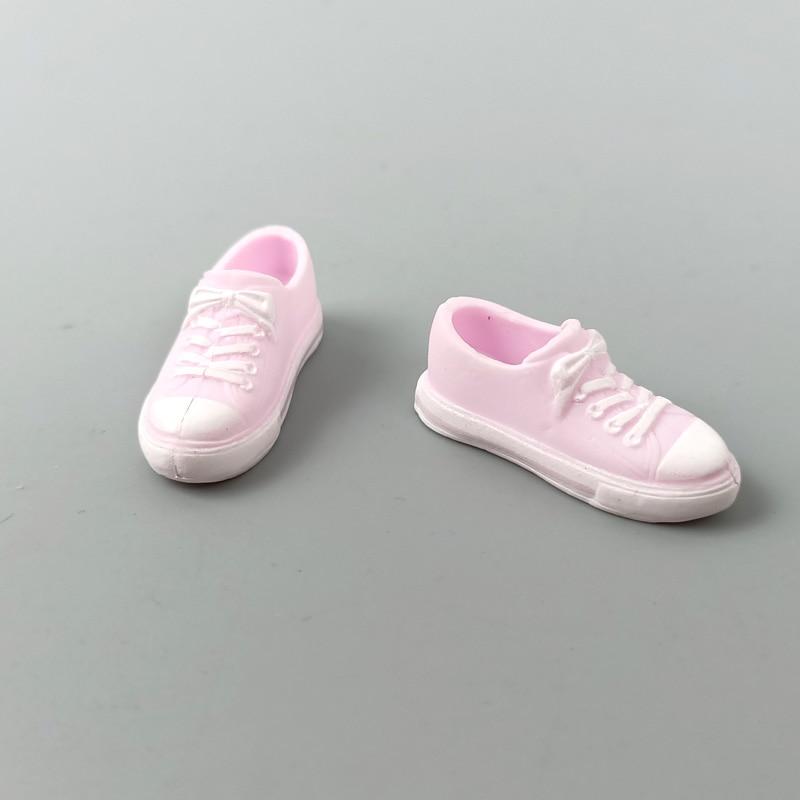Mode Turnschuhe Für Barbie Puppe Schuhe Bunte Casual Puppe Schuhe Für Blythe Licca Puppe Schuhe Für Momoko 1/6 Puppen Zubehör rosa