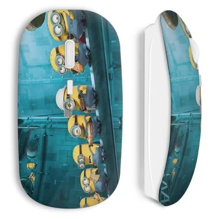 Drahtlose Maus-Minions beim Essen