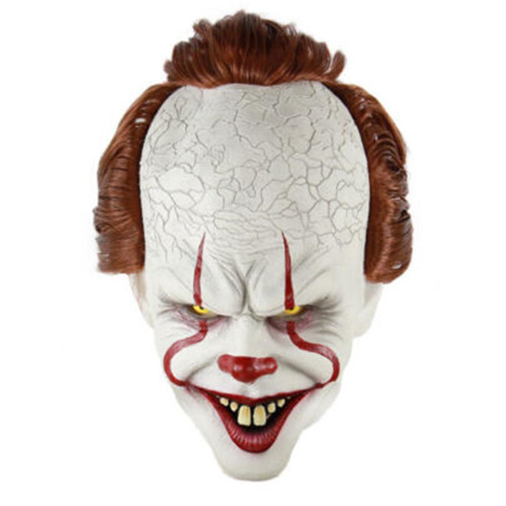 Pennywise Clown Maske Stephen King's IT Halloween Cosplay Vollmaske Kostüm
