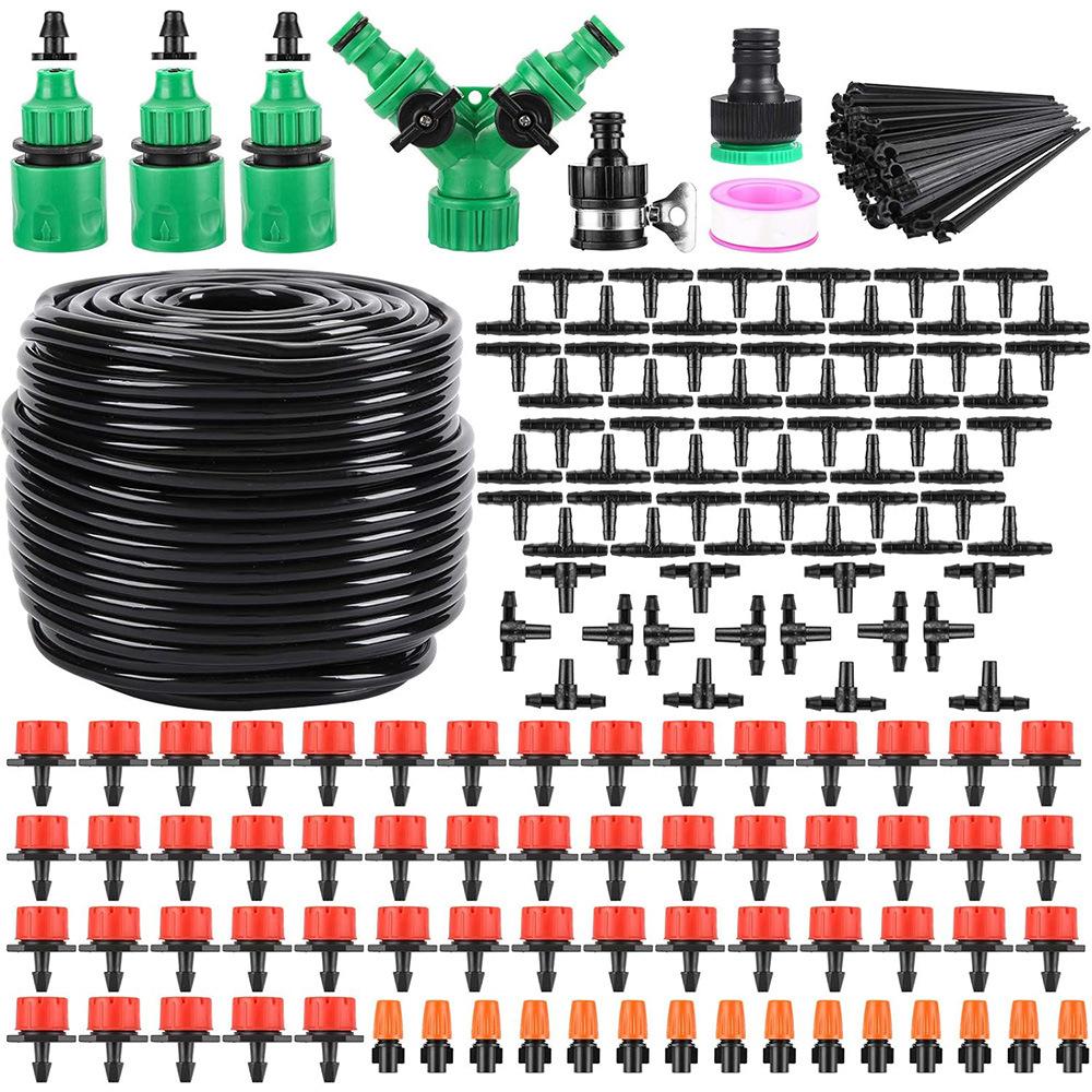 Tropfbewässerungsset DIY Automatisches Blumenbewässerungsgerät Home Gartengeräte Bewässerungsspray Automatisches Blumenbewässerungsgerät 50m