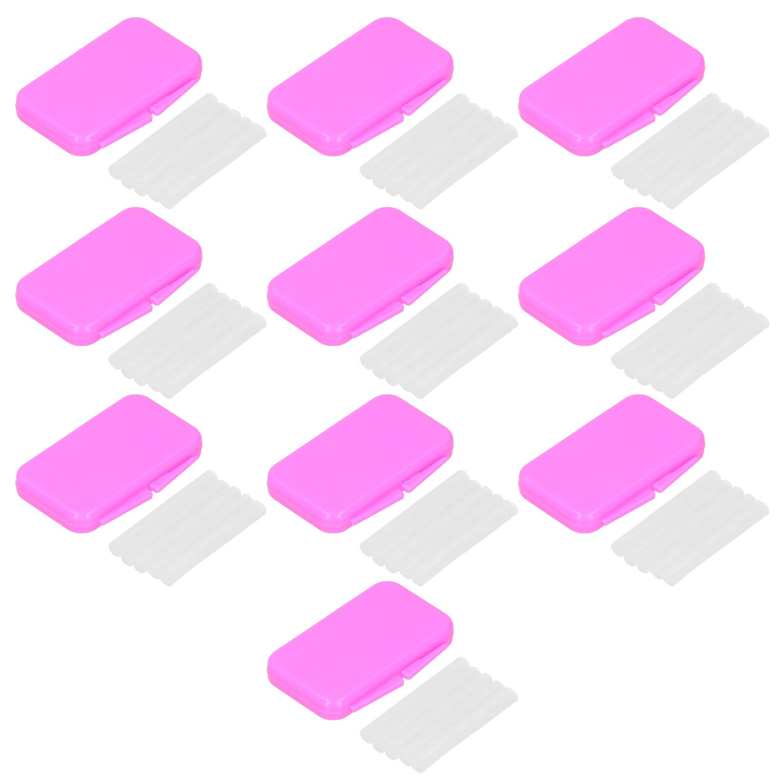 10 Stück Zahnpflege Kieferorthopädisches Wachs für Zahnspangen Mundschutz Zahnspangenwachs Rot (Erdbeere rosa