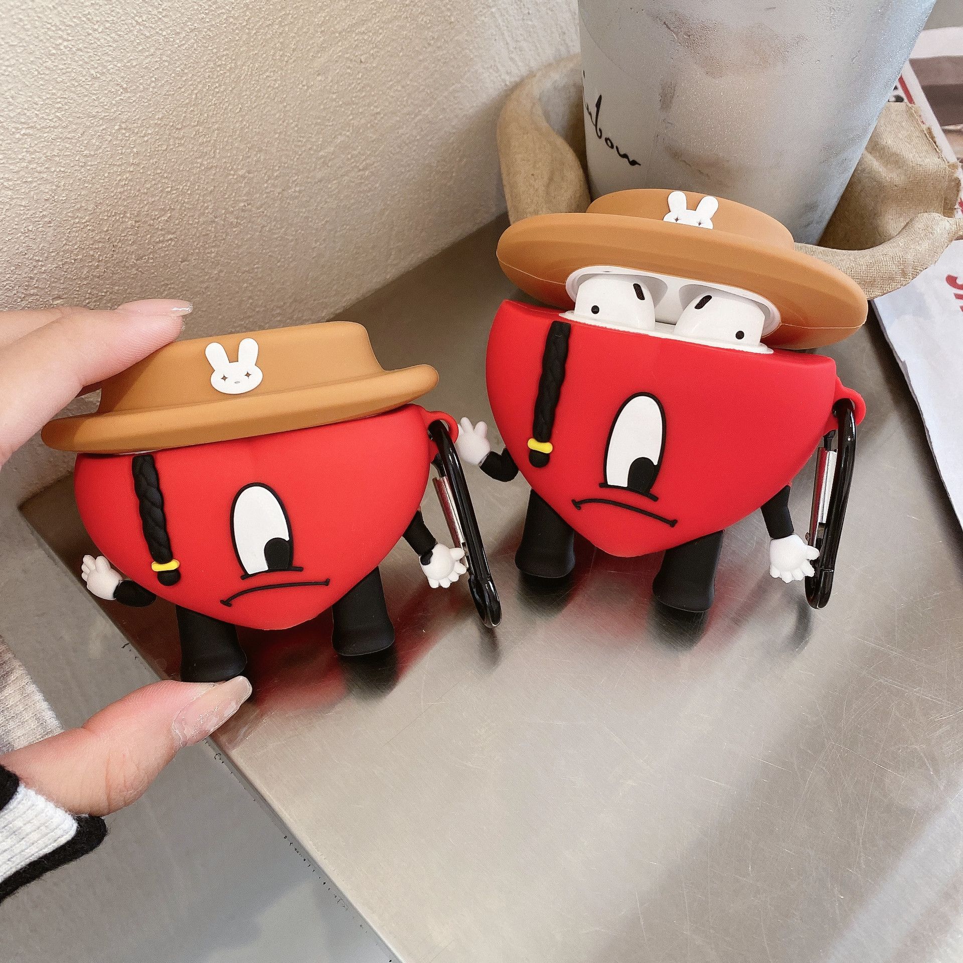 Niedliche 3D-Bad-Bunny-Kopfhörerhülle für Airpods 1 2 3 Pro Yo Perreo Sola Maluma Kabellose Kopfhörerabdeckung für Air Pods 3. Generation Box For Airpods 1/2
