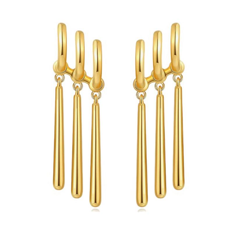 1 Paar One Piece Zoro Anime Ohrringe Frauen Männer Cosplay Ohrringe Piercing Schmuck gold