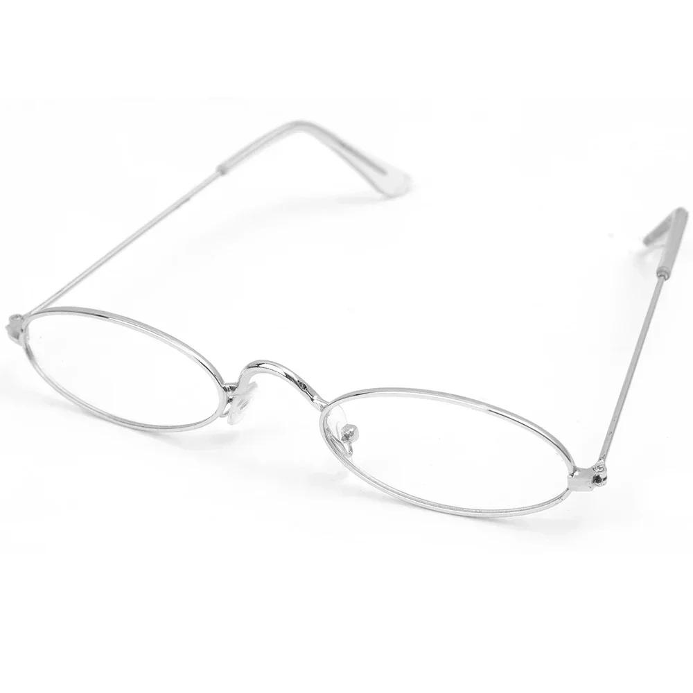 Ins Trendige Kleine Ovale Metallrahmen Brille Damen Herren Koreanische Mode Retro Gold Silber Farbe Brille Blaulichtfilter Brille white
