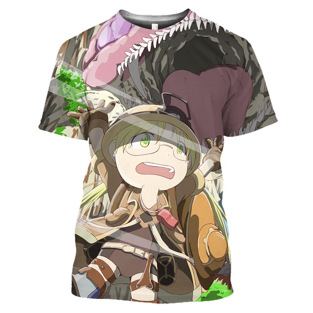 Anime T-Shirts Made In Abyss 3D Gedruckt Streetwear Männer Frauen Mode T Shirt Nettes Mädchen Übergroßen T-shirts Tops Unisex Shirt 6XL