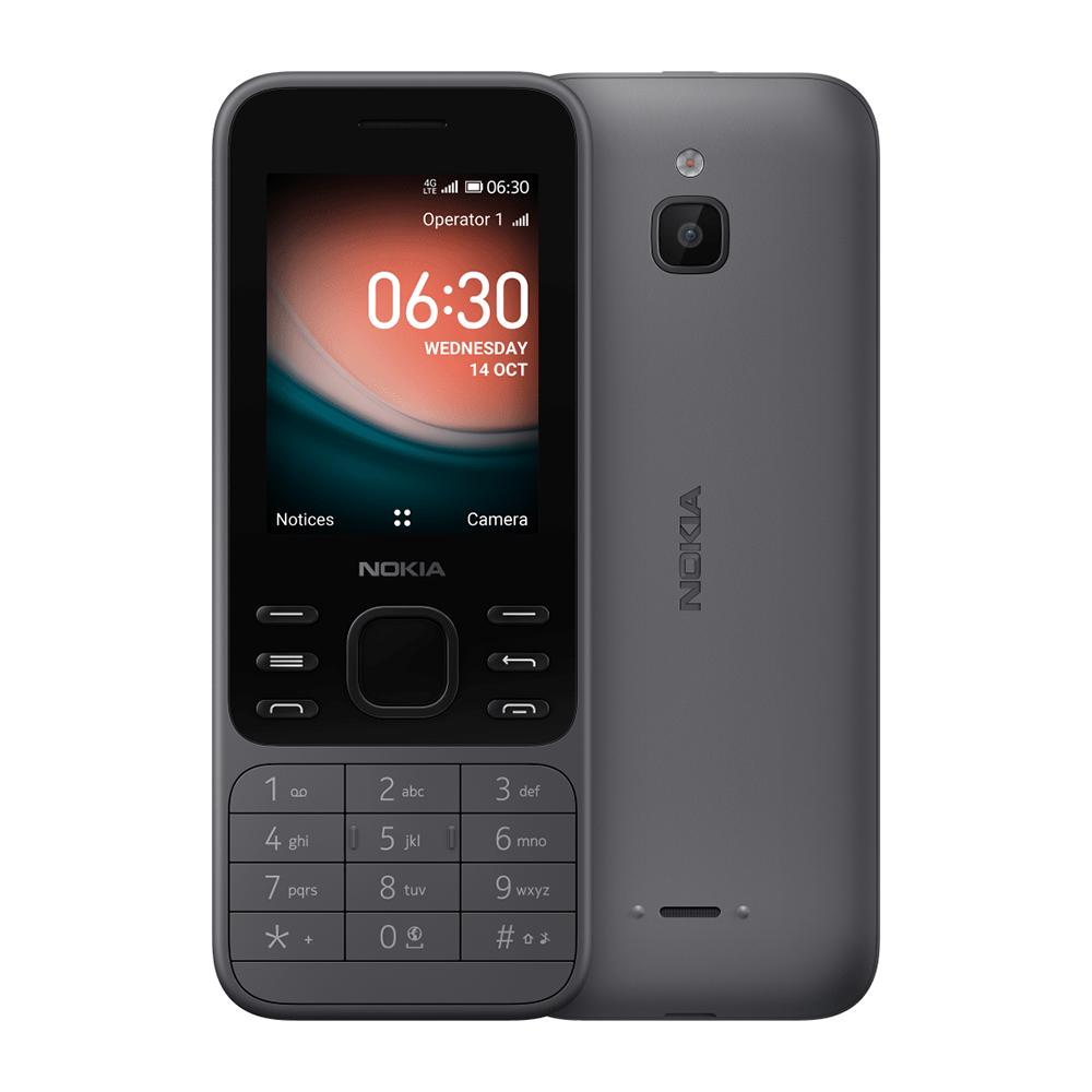 Überholtes Nokia Original Nokia 6300 4G (2021) LTE 4G Mobiltelefon mit einzelner 1/2 SIM No charger schwarz