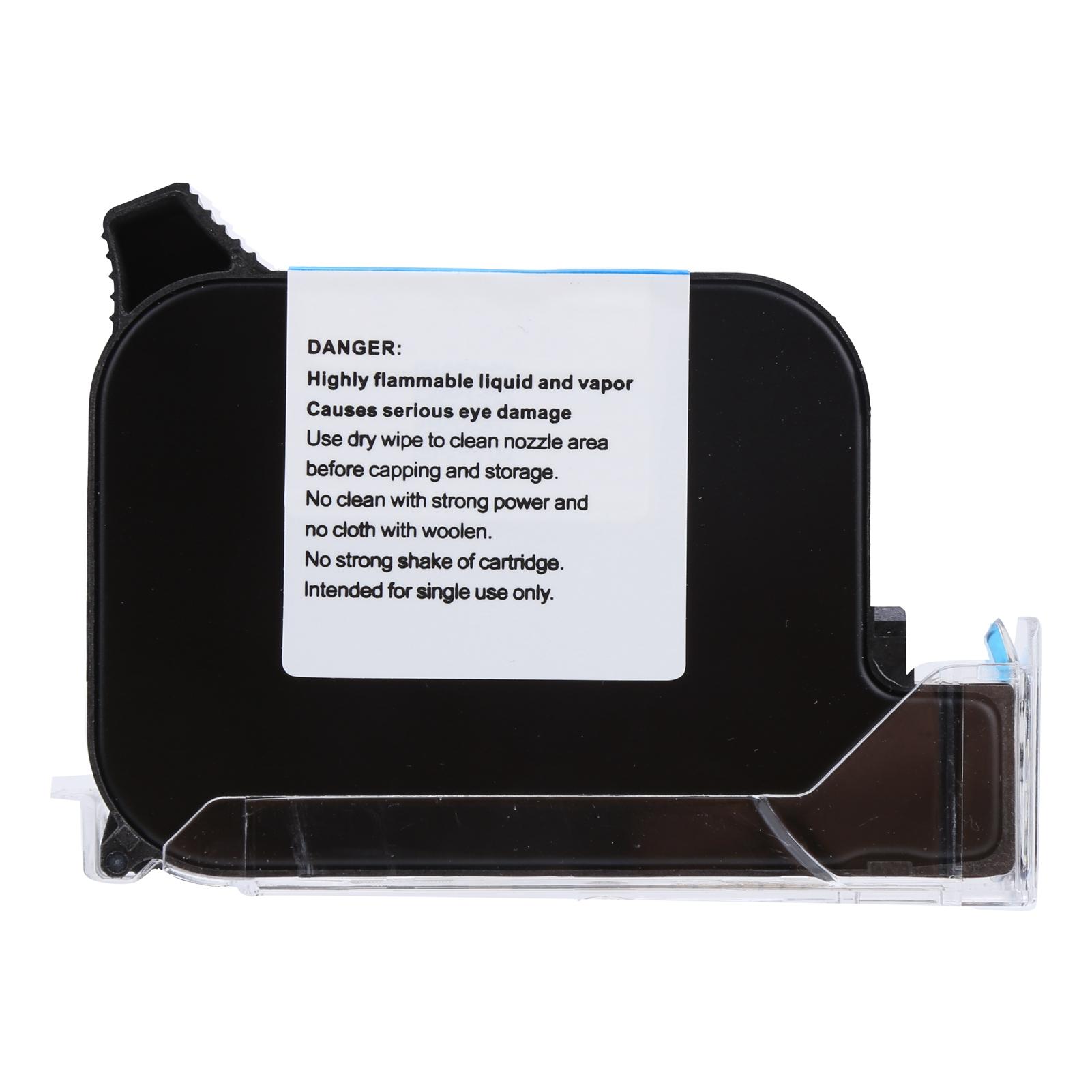 Handheld-Tintenstrahldrucker, schnelltrocknend, Doppeldüse, schwarze Tintenpatrone, Druckmaschine