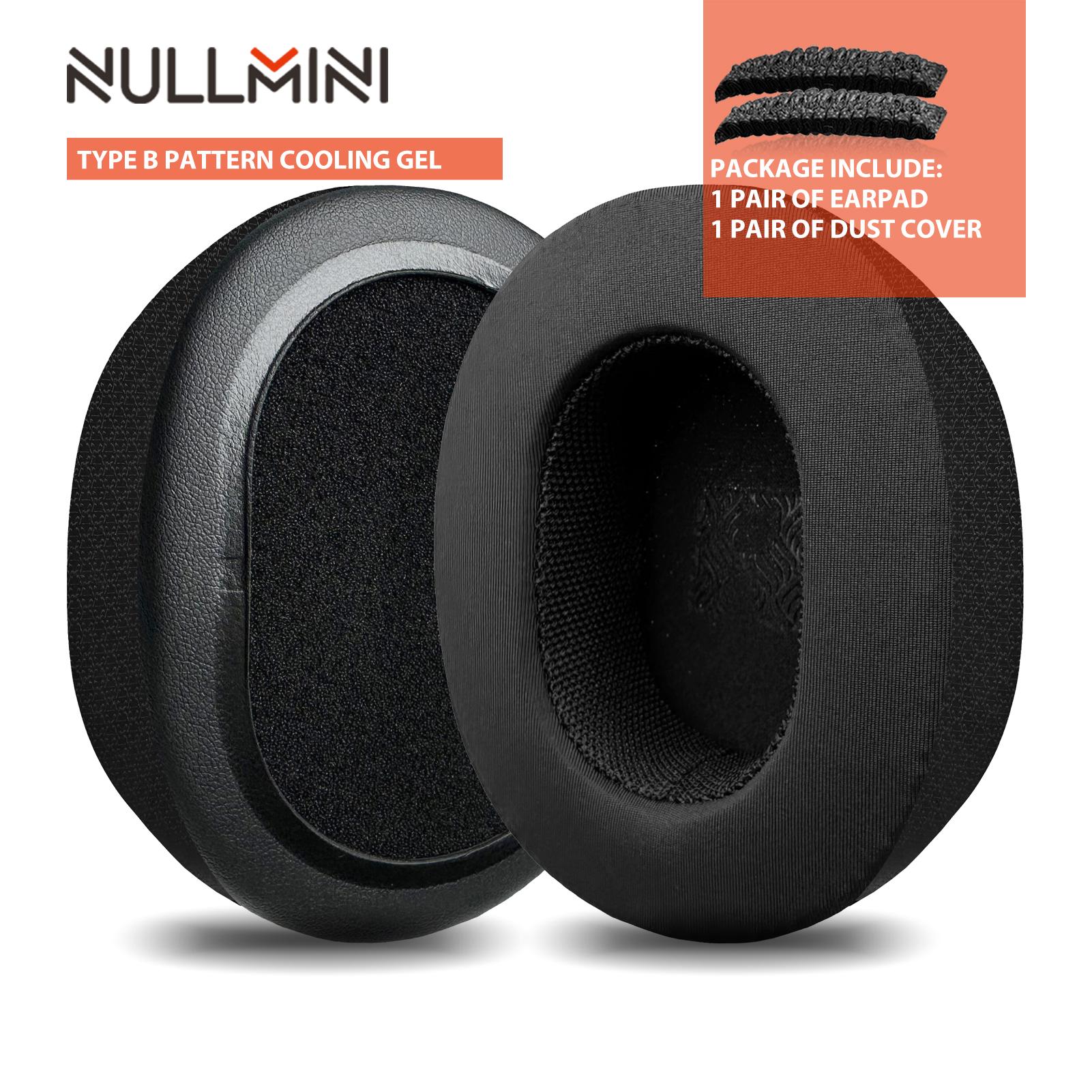 Nullmini Ersatz-Ohrpolster für Harman Kardon FLY ANC-Kopfhörer, Kühlgel-Ohrpolster, Kissenhülle, Kopfband