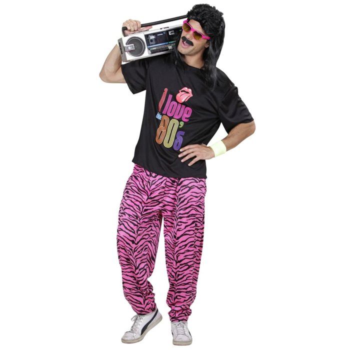 Kostüm Jogginganzug I love 80's Übergröße Herren