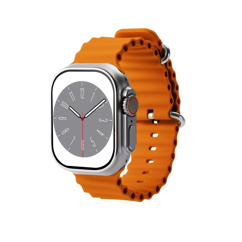 Hello Watch 3 Plus 4 GB Smartwatch AMOLED 4 GB ROM ChatGPT NFC Lokale Musik Smart Watch für Männer Ai Watch Face Kompass orange