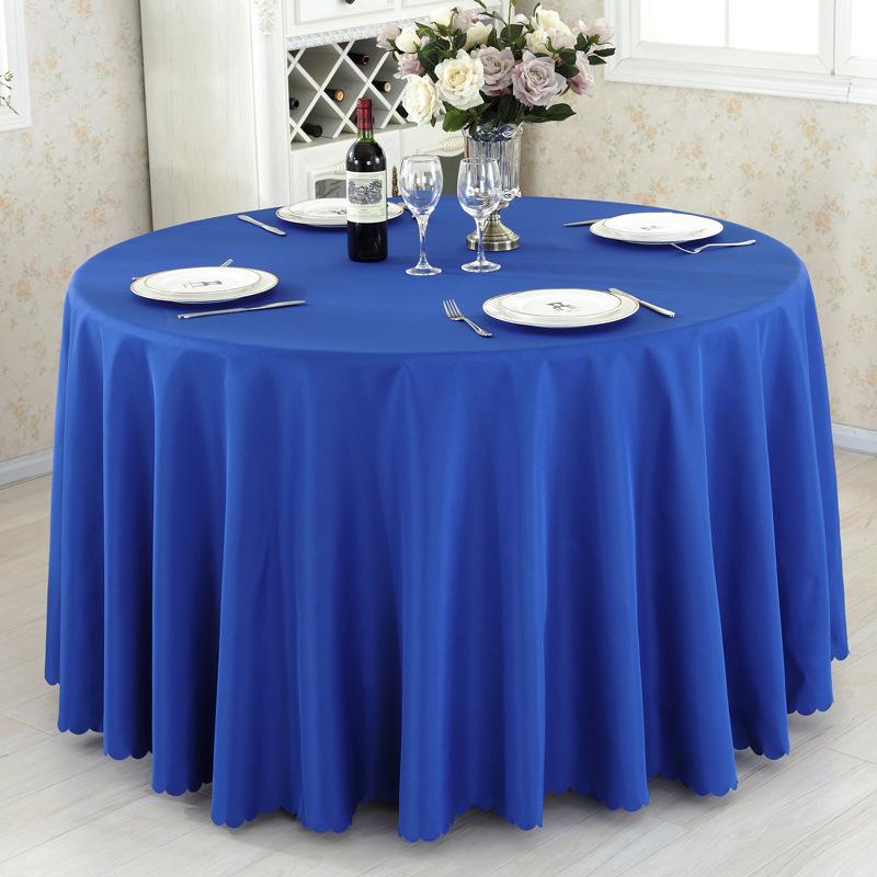 Einfarbige, schlichte Tischdecke, große runde Tischdecke, Hotel-Bankett, Hochzeit, runde Tischdecke 280cm/1100g