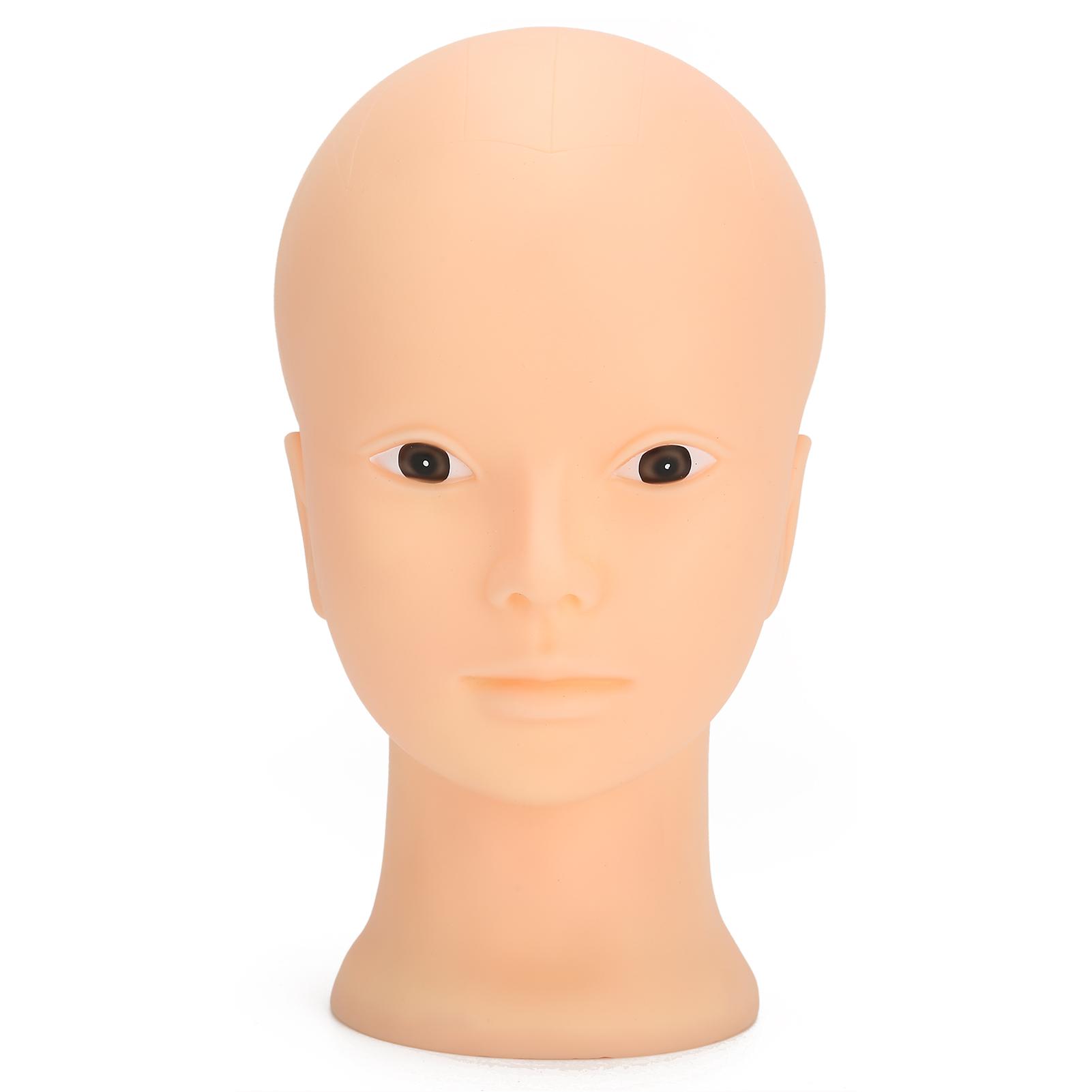 Schaufensterpuppenkopf, Make-up-Trainingskopf, Perücken-/Hut-Display, Glatze, Schaufensterpuppenkopf, 49 cm, ohne Make-up
