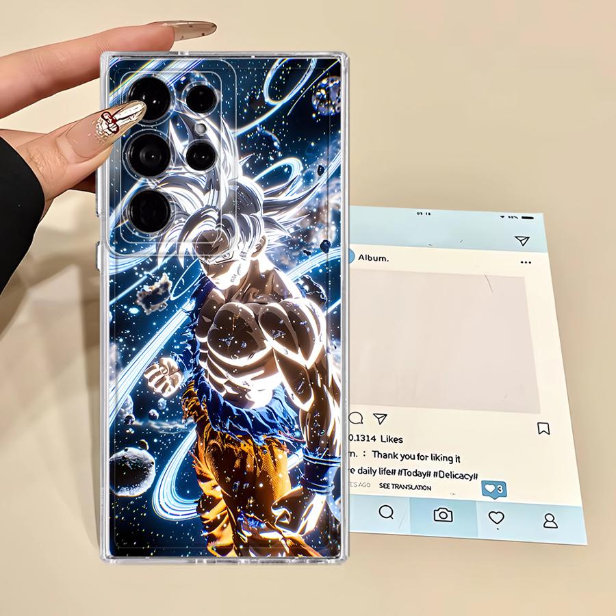 Dragon Ball Goku Hülle für Samsung Galaxy S25 Edge S24 Note 20 Ultra 10 S21 S23 Ultra S20 Plus S26 S22 FE Handyhülle Galaxy S24 Ultra