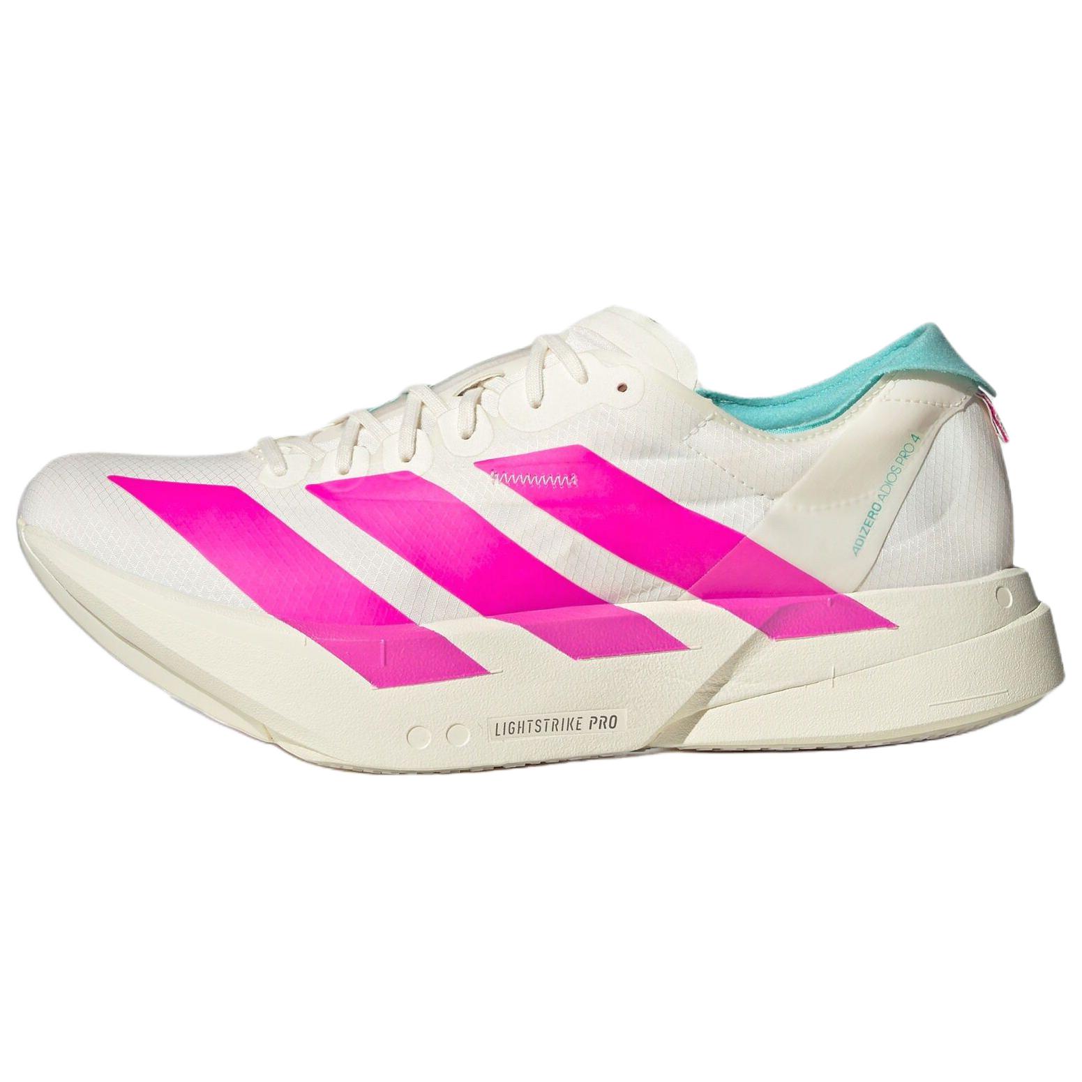 Adidas Adizero Adios Pro 4 Limited Edition Carbon Pillar Bequem Langlebig Marathon Wettkampf Laufschuhe Herren Laufschuhe Weiß Leuchtend-Pink KJ3873 40