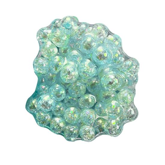 Mit Perlen gefüllter Stressball Spielzeug Angstabbau Quetschball sensorisches Spielzeug Kinder Jugendliche Erwachsene tragbar weicher TPR-Ball Kneifen Fidget-Spielzeug blau