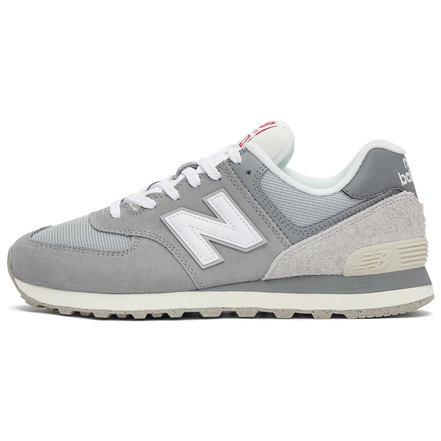 New Balance 574 Schiefergrau Unisex Sneakers Weiß U574BKR 37