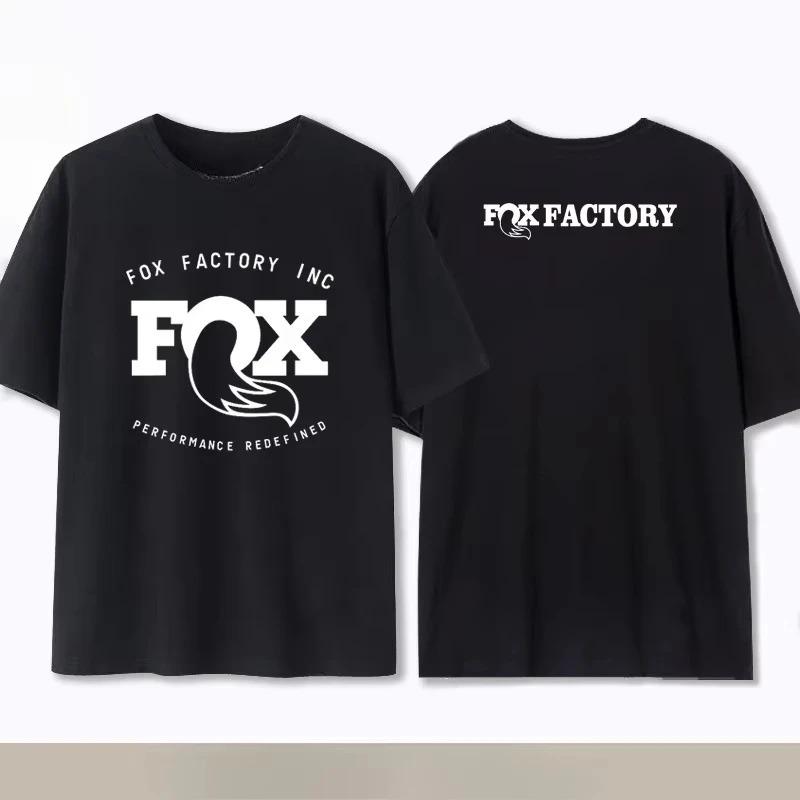 Sommer Baumwolle Fox Racing Cross-Country Mountainbike Gedenk Oversized T-Shirt Hohe Qualität Mode Herren Damen Kurzarm Rundhals Oberteil XL