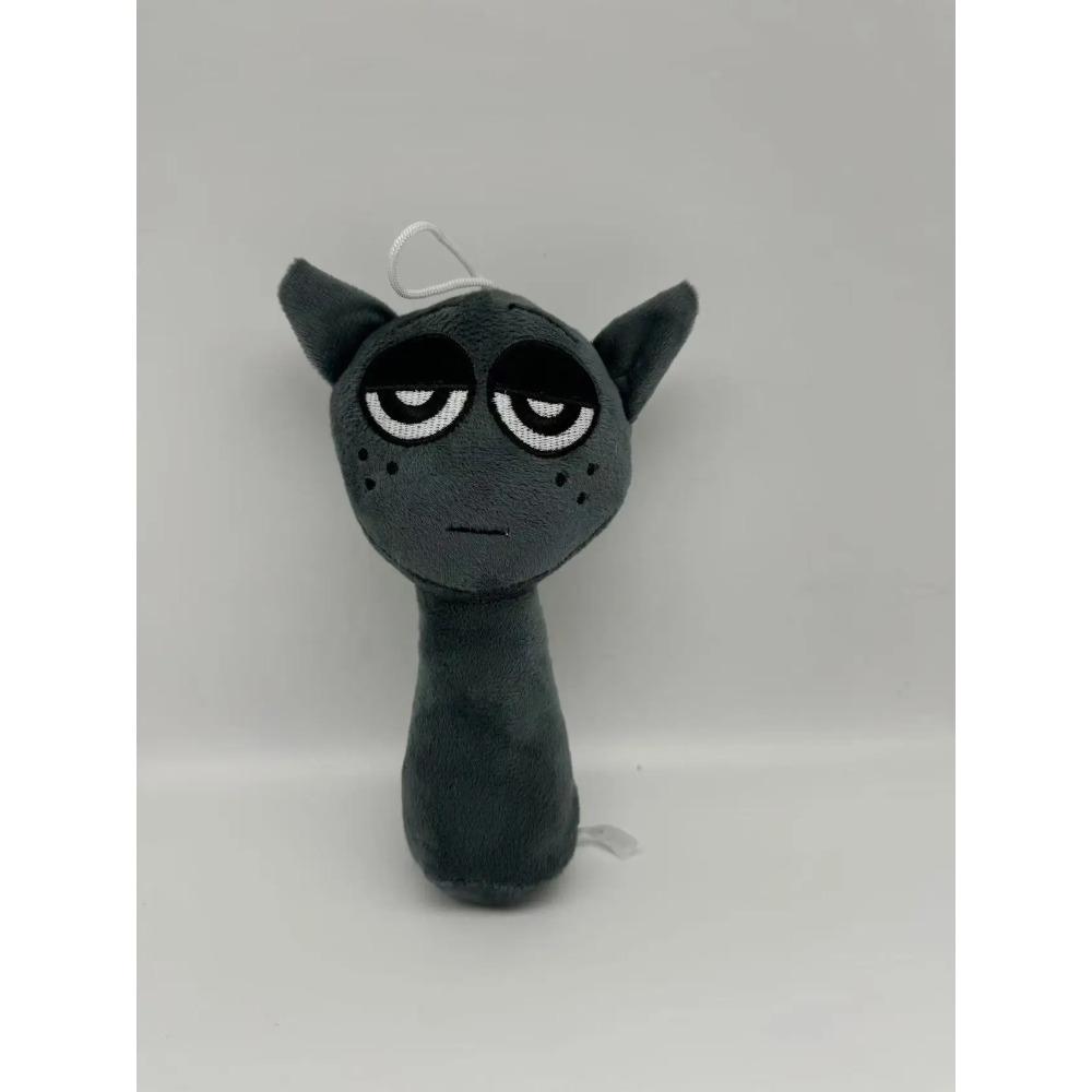 2025 Neue Sprunki Plüschtiere Weiche Rhythmusbox Plüschpuppen Stoffspielzeug Spiel-Merchandise Plüschtiere für Kinder Geburtstags-Weihnachtsgeschenke 20cm schwarz