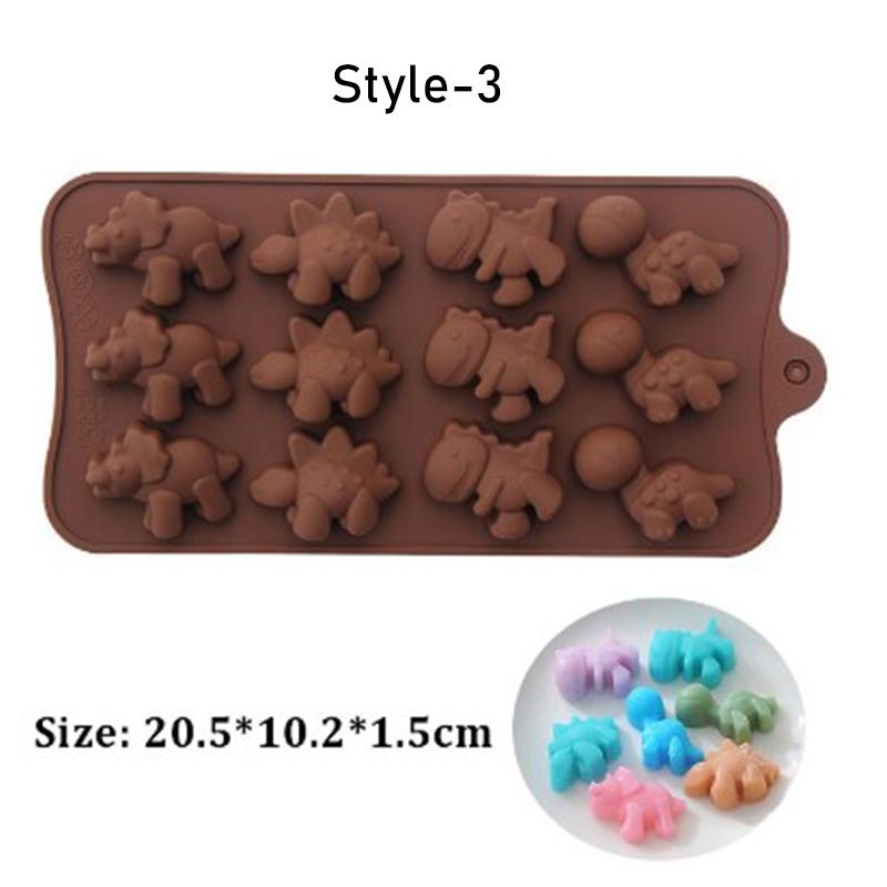 Mode Obst 3D Eis Harz Form Tier Form Jelly Pudding Kuchen Backen Werkzeug Gummibärchen Süßigkeiten Silikon Formen DIY Schokolade Dinosaur
