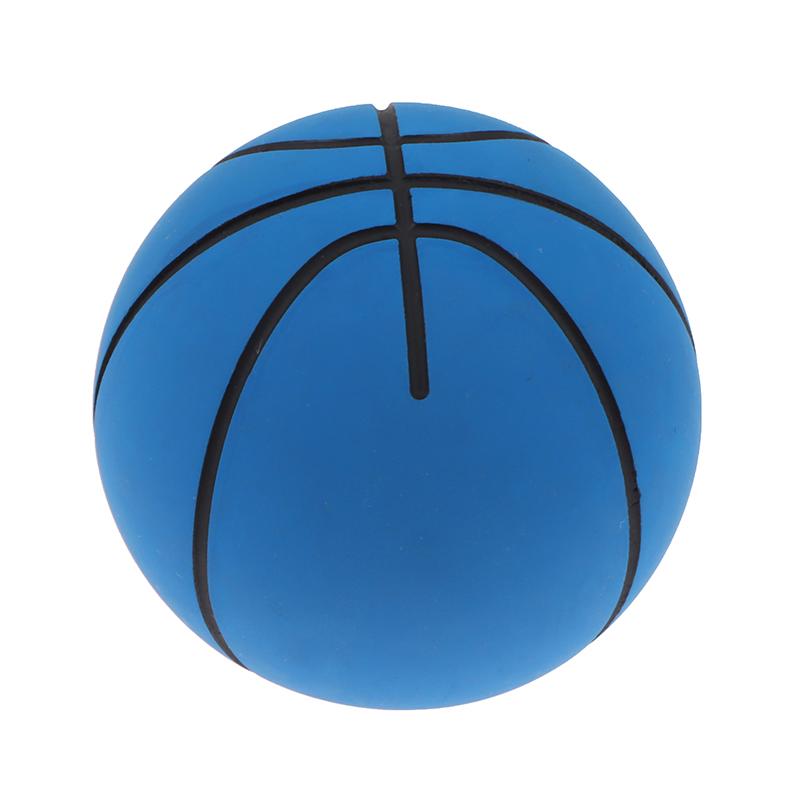 6 cm Hochelastischer Mini-Gummi-Basketball Dekompression Hohler Elastischer Ball Kinderspielzeug Outdoor-Sportarten Strand Mini-Basketball blau