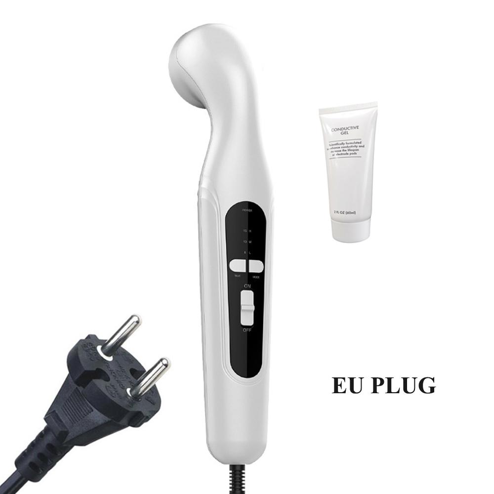15W Ultraschall-Massagegerät 3 Geschwindigkeiten 27 82 mm Doppeltiefenmassage Muskelkaterlinderung Muskelpflege EU Plug weiß