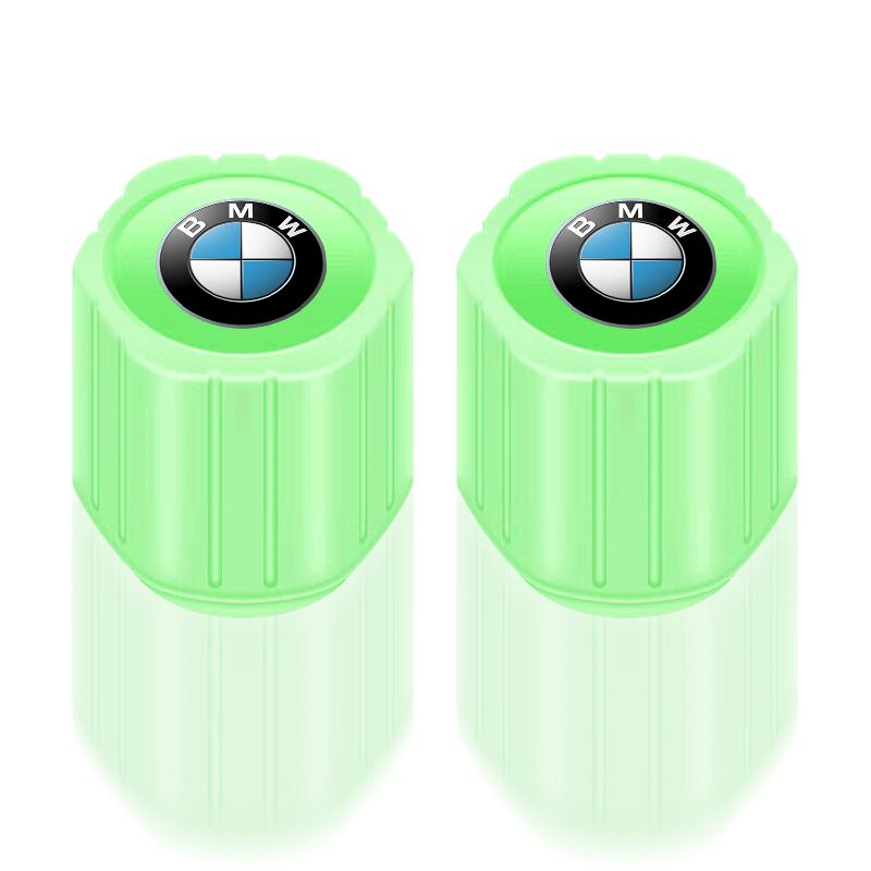 Leuchtende Auto-Reifenventilkappen Fluoreszierende Motorrad-Radreifen Auto-Radreifen Luftventilkappe für BMW M X7 X3 X4 X5 X6 3 4 5 6 Serie Z4 M M3 M5 M6 E38 2pcs BMW