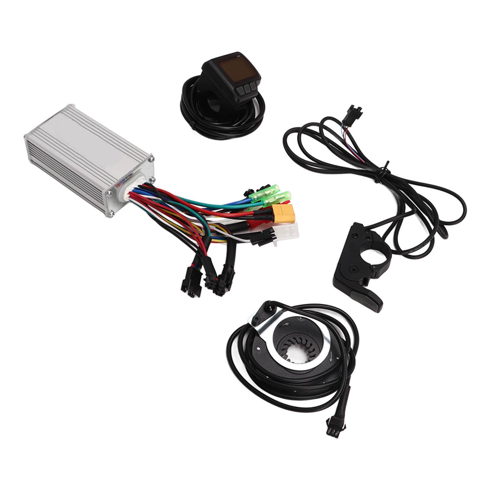 Elektrofahrrad Motor Controller Kit 3 Modus Sinuswelle 6 Röhren Controller PAS Daumengas LCD Meter