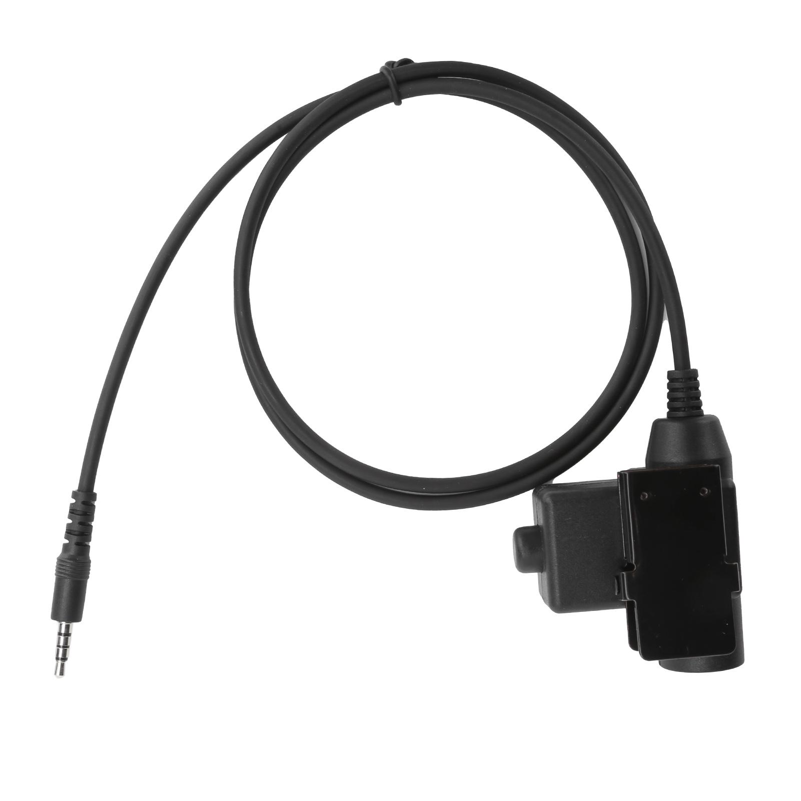 U94 PTT Kabelstecker Militäradapter 3,5mm Klinke Passend für iPhone Samsung HTC Handy