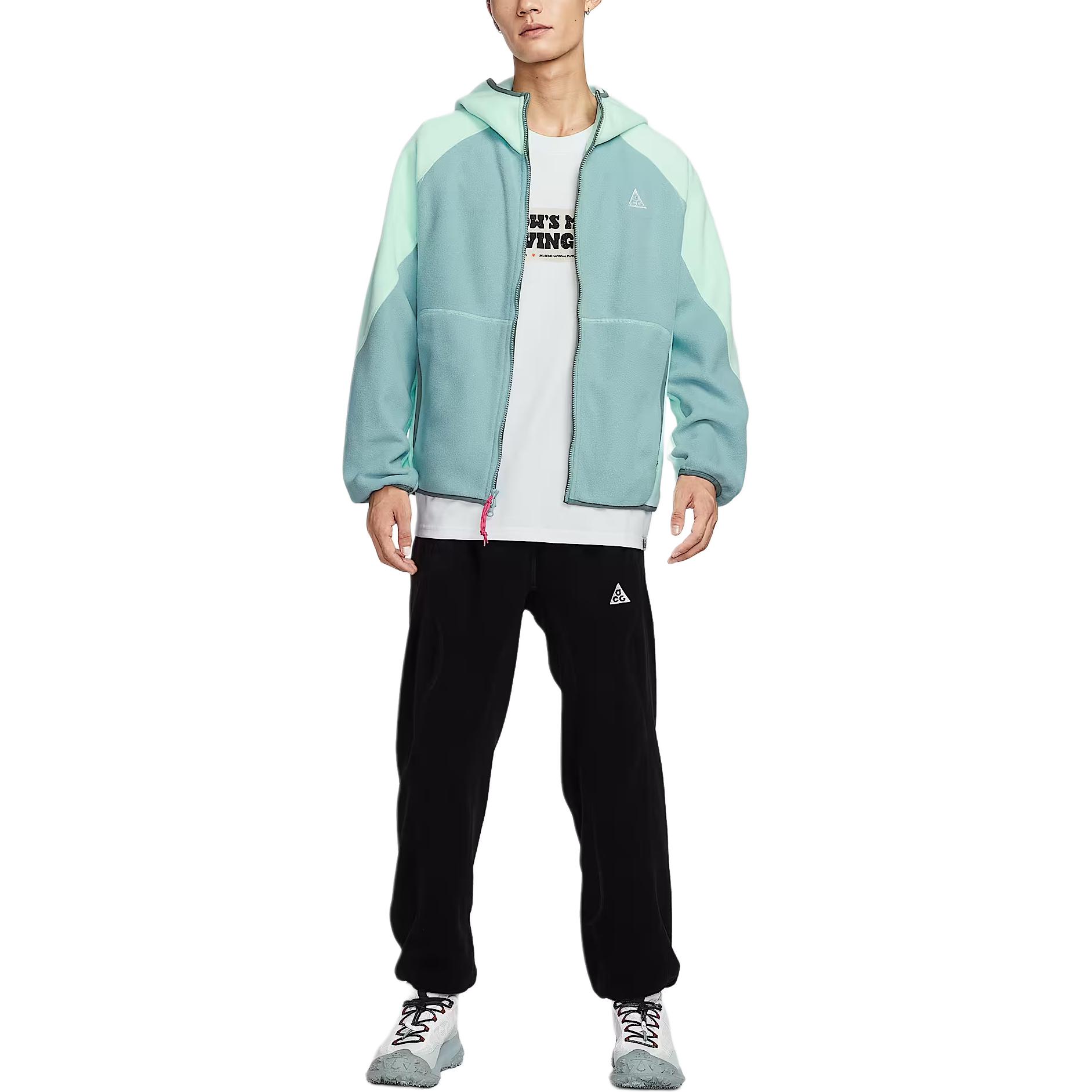 Nike ACG Series Wolf Tree Logo Fleecejacke mit durchgehendem Reißverschluss und Kapuze für Herren Jacken HJ2461-353 2XL