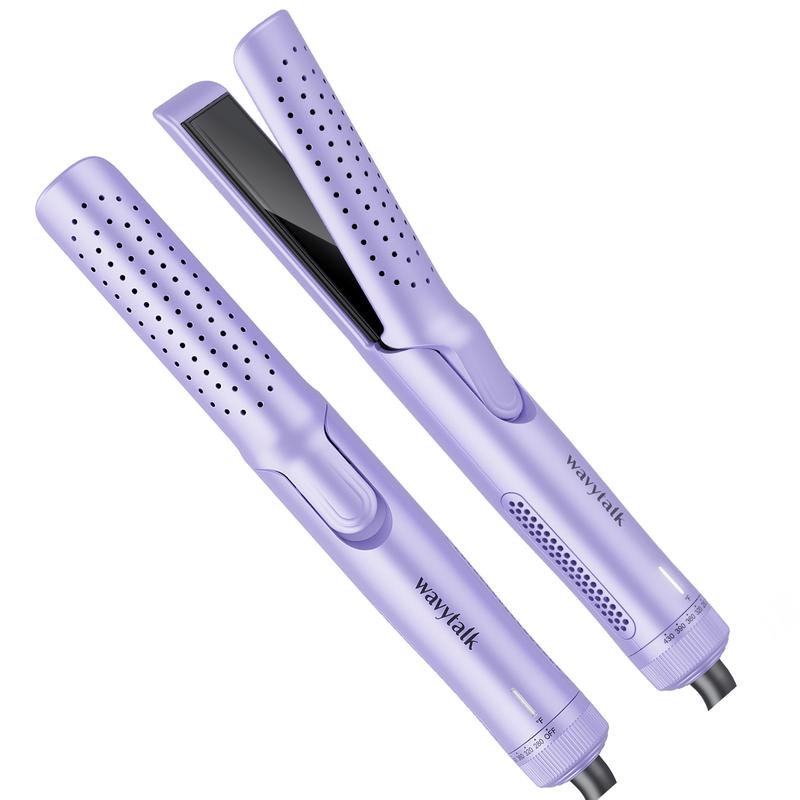 Wavytalk Airflow Styler 360° Kühlluft-Lockenstab und Glätteisen 2 in 1 violett