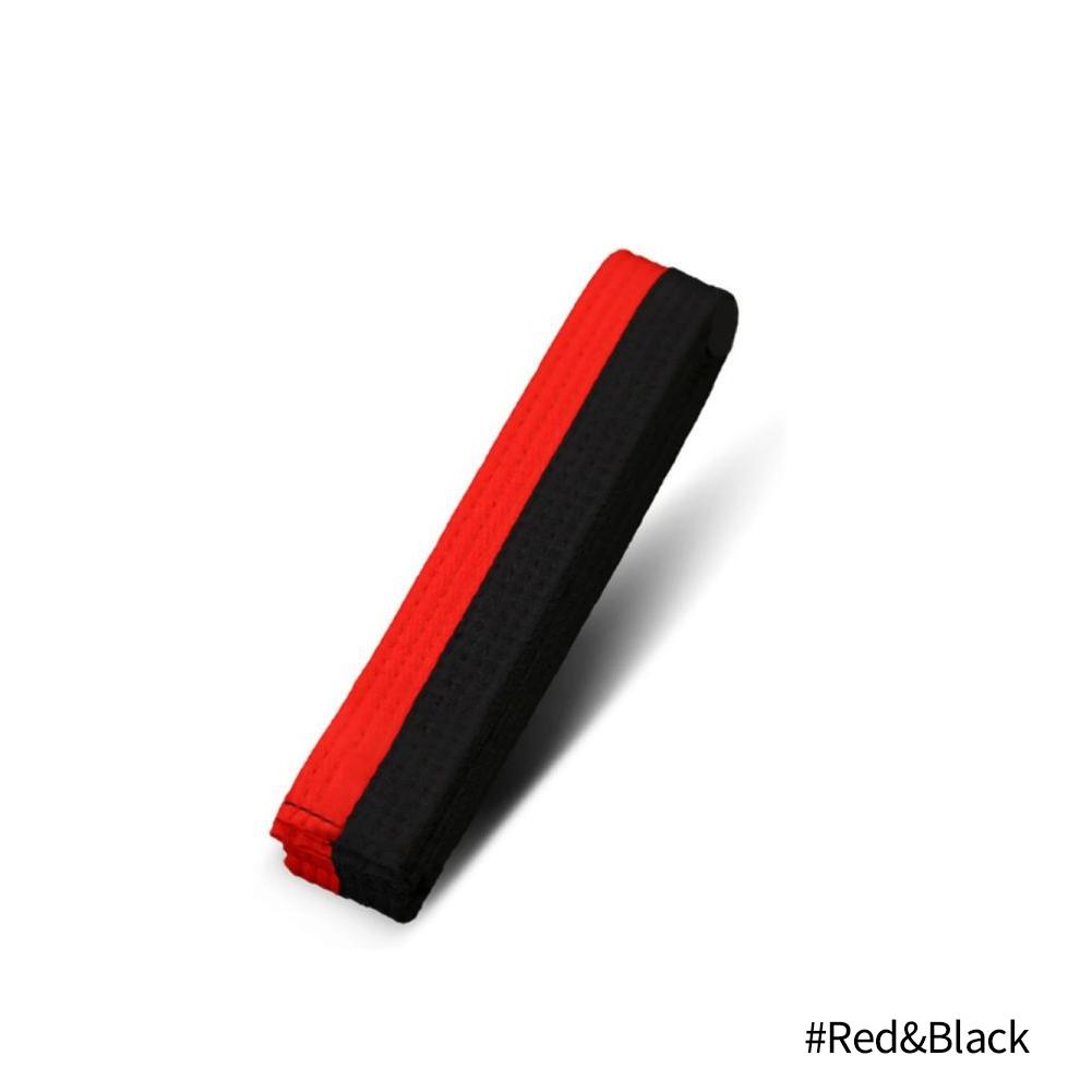 1 STÜCK Kampfsport Karate Judo Taekwondo Professionelle Gürtel Judo Jiu Jitsu Standardbänder Schutzbund 2.8M rot/schwarz