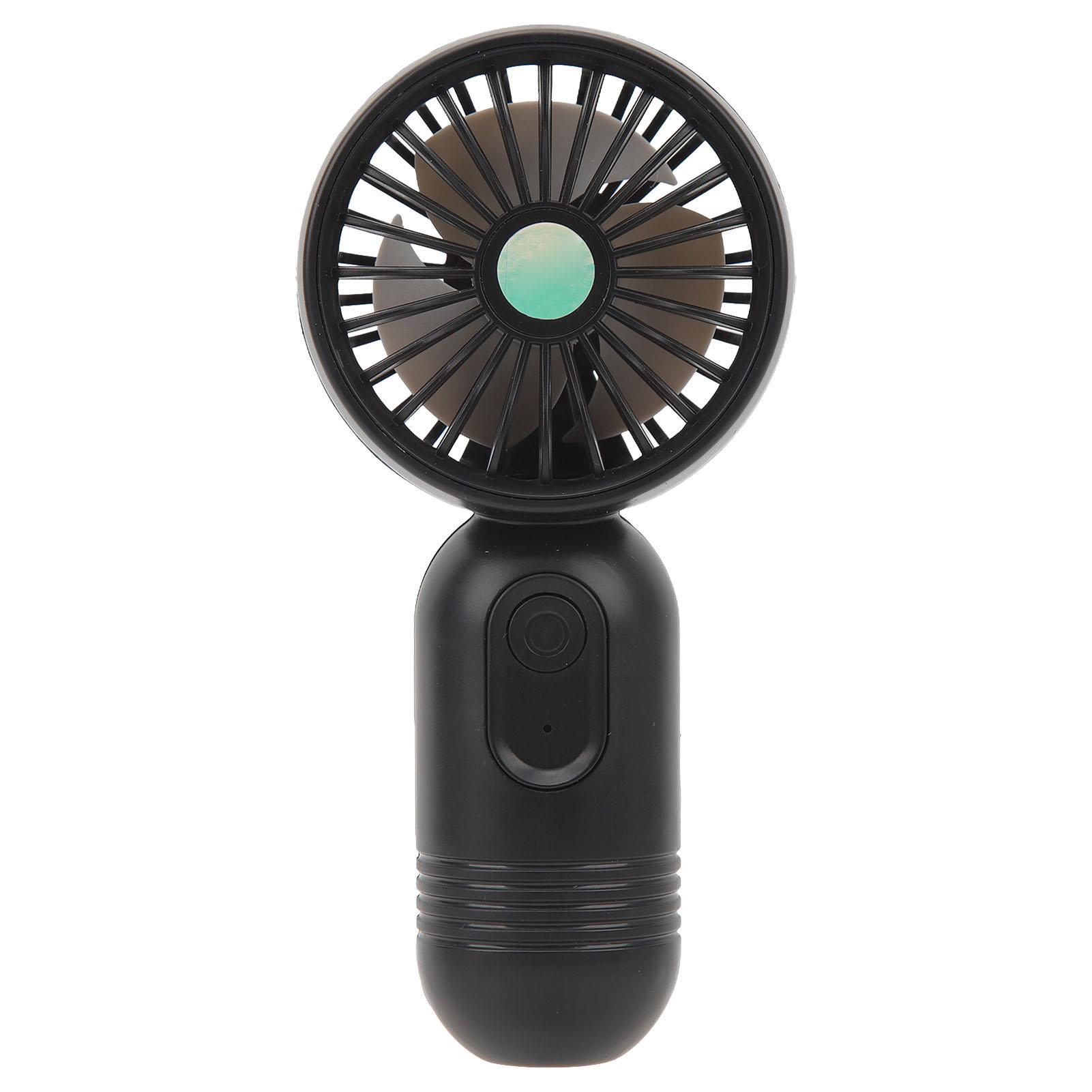 Handlicher Mini-Ventilator Kleiner Persönlicher Tragbarer Ventilator Geschwindigkeitsverstellbar USB Wiederaufladbarer Ventilator für Innen