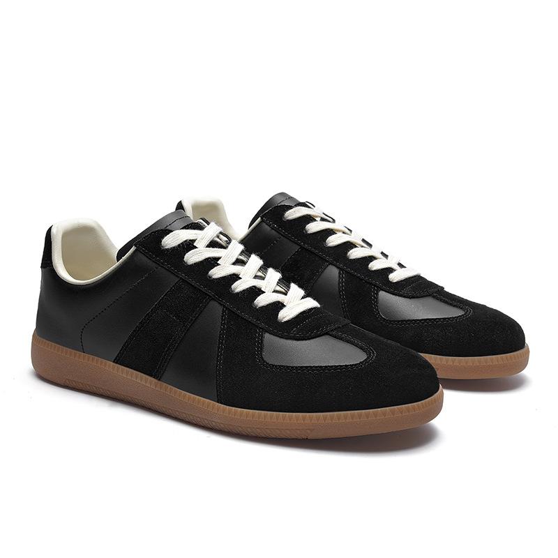 Herrenmode Freizeitschuhe Unisex Sport Paar Weiß Leichte Sportschuhe Retro Bequeme Weiche Sneaker Vielseitige Slipper 35 schwarz