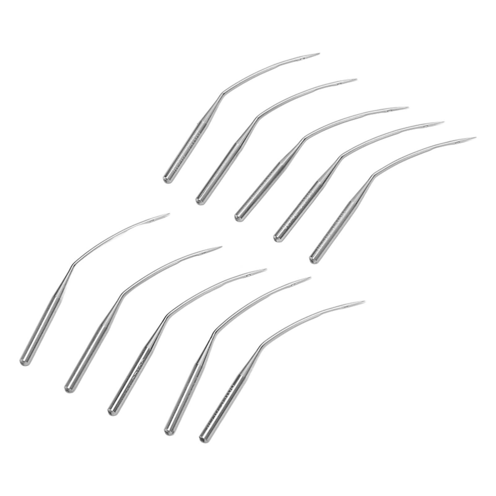 10Pcs Blindstich Kurve Nähen Nadel Größe 1070 Glättung Stahl Robust LWX6T Nähen Nadeln für