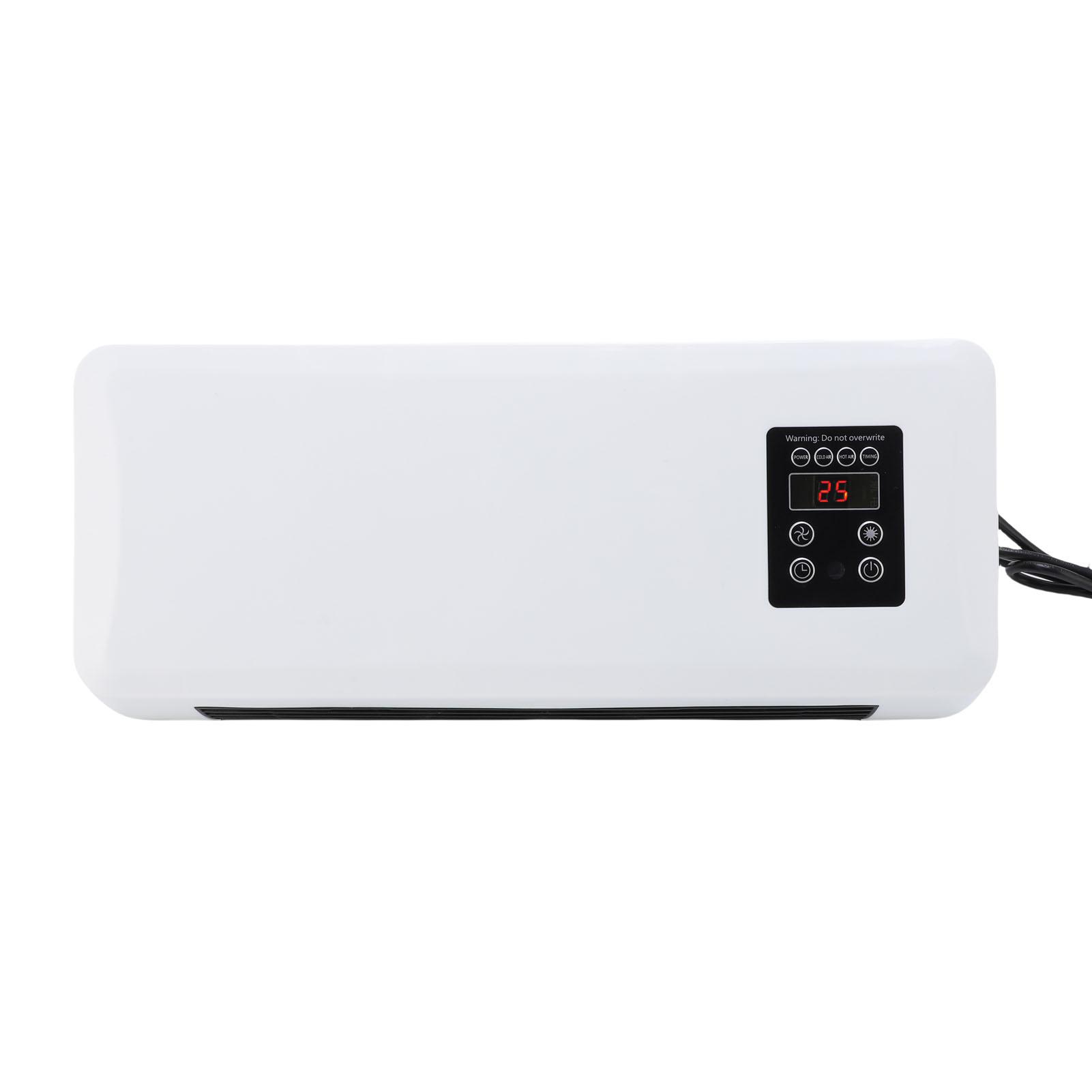 Mini-Wandklimagerät Geräuscharm 2-in-1 Kleines Wand-Klimagerät Heizgerät mit Fernbedienung für Schlafzimmer Büro US-Stecker