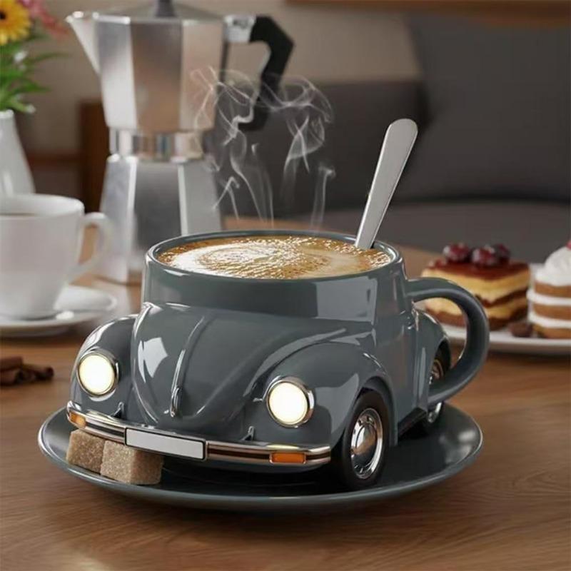 Tasse in Mustang-Form Käfer-Auto-Tasse grau