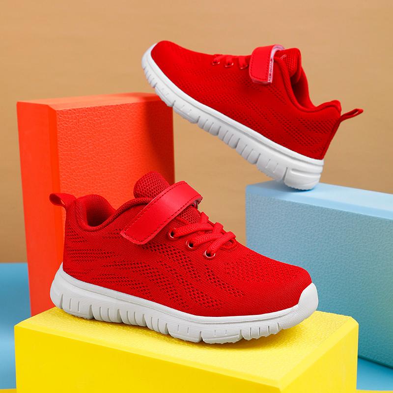 Kinderschuhe Freizeitschuhe Studentenschuhe Jungen- und Mädchenschuhe Atmungsaktive und bequeme Schuhe Laufschuhe Kinderschuhe 29-38 33 rot