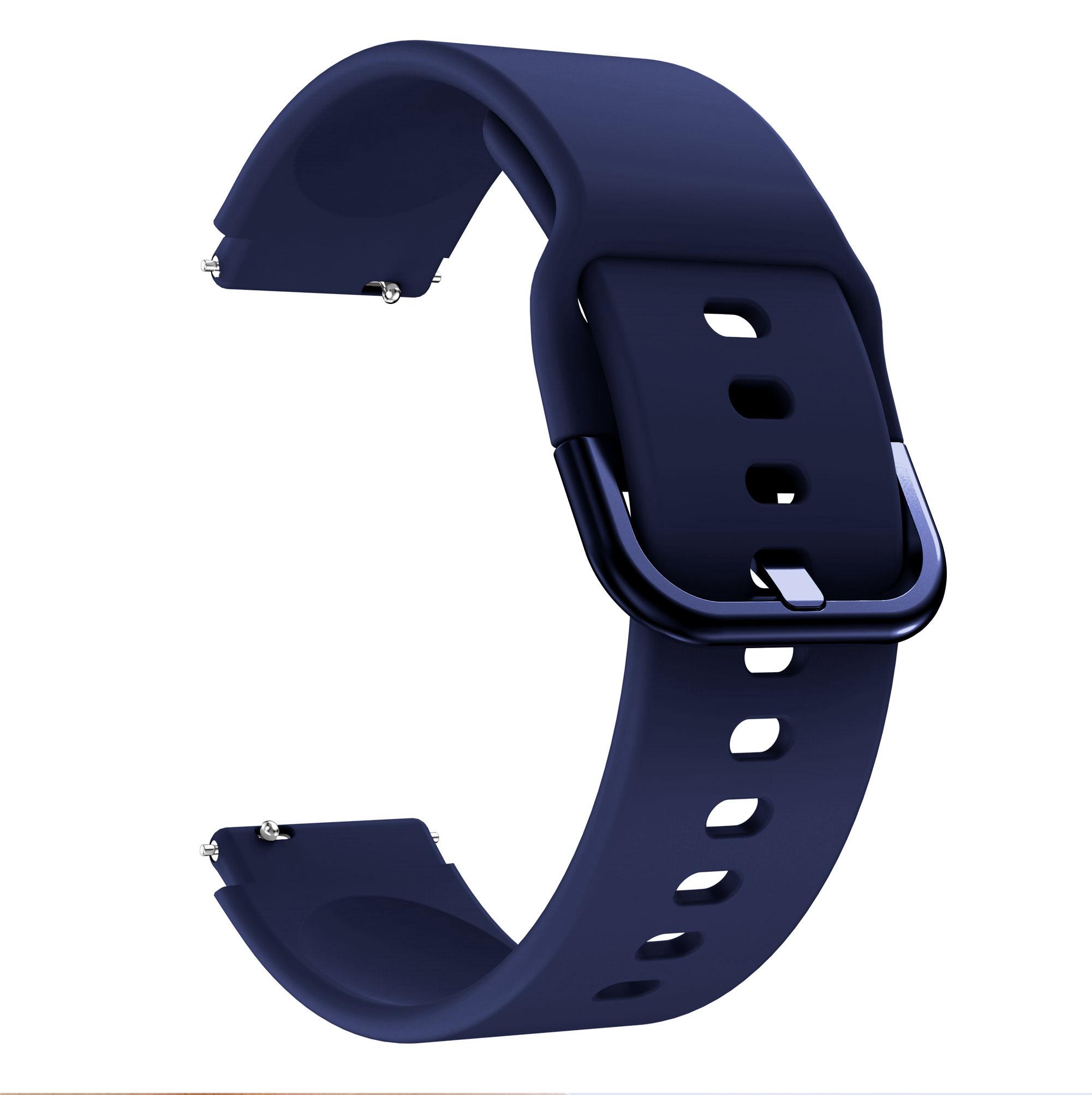 Gummiarmband für Garmin Venu 2S Band, leichtes, buntes Schnallenarmband für Garmin Vivomove 3s/move3S, 18 mm Armband For Garmin Venu 3S nachtblau