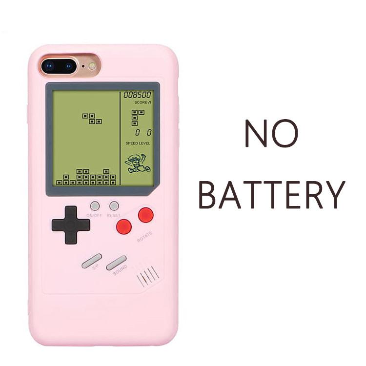 Vintage Retro Game Boy Anti Shock Handyhülle für IPhone 15 11 12 13 14 Pro Max XS XR X 8 7 Plus SE 2020 Gameboy Silikonhülle iphone 7plus8plus rosa