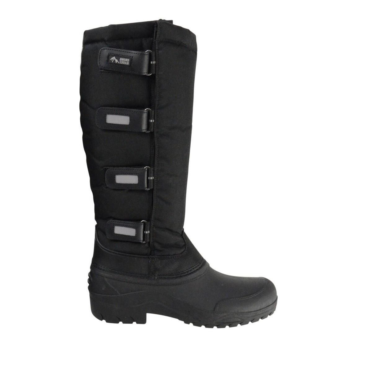 Hy Damen/Damen Atlantic Lange Reitstiefel 10 UK schwarz