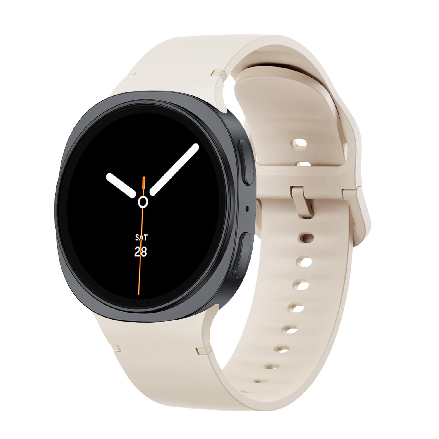 Originales Silikon für Samsung Galaxy Watch 8/8 classic 40mm 44mm 46mm Armband Sport correa pulseira Armband Galaxy Watch 8 Armband galaxy 8classic 46mm&20mm Stern